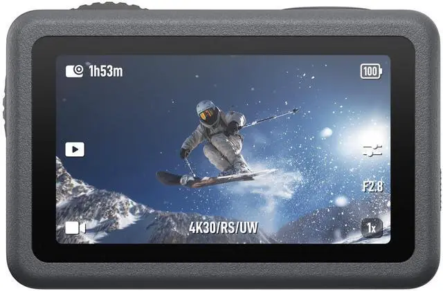 Alt view image 6 of 7 - DJI Osmo Action 6 Action Camera, featuring a 1/1.1-inch square sensor, supports variable aperture from f/2.0 to f/4.0, enables 8K action recording, and comes with a standard two-battery kit