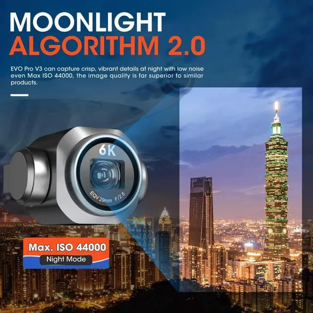 Alt view image 3 of 7 - Autel EVO II Pro V3 drone, equipped with a 1-inch CMOS sensor camera, Moonlight 2.0 algorithm, 15-kilometer transmission range, 360° visual obstacle avoidance, and an ultra-long flight time of 40 mini
