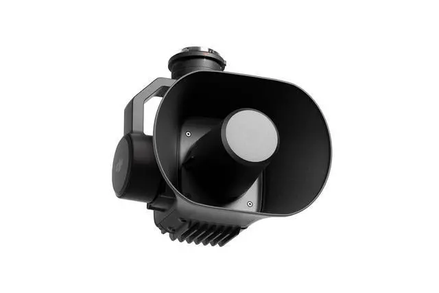 Alt view image 4 of 6 - DJI Zenmuse V1 Drone Public Address System: High-decibel loudspeaker with a sound transmission range of 500 meters; IP54 protection rating; compatible with DJI M350 and M400 models for mounting