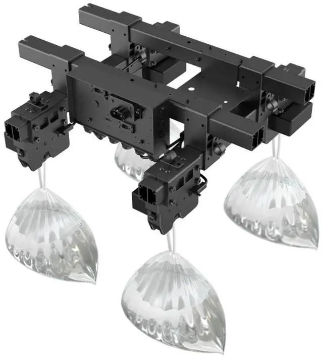 Alt view image 4 of 7 - DJI FlyCart 100 Drone TH6 Six-Stage Drop Mechanism, with each hook capable of supporting 100kg; precise deployment, quick assembly and disassembly, IP55 protection rating