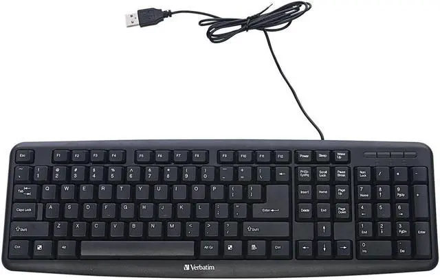 Alt view image 20 of 20 - Verbatim 99201 Black USB 2.0 (also compatible with USB 1.1 ports) Wired Keyboard
