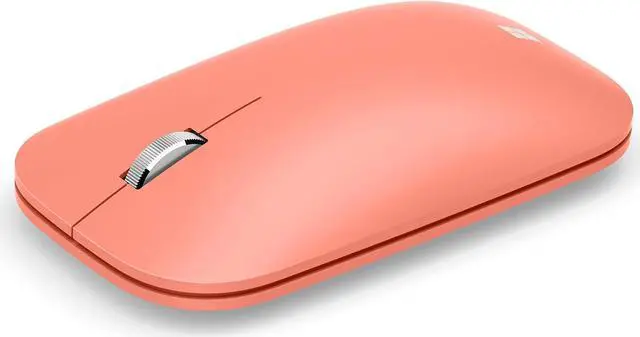 Alt view image 10 of 12 - Microsoft Mobile Mouse - Peach. Comfortable Right/Left Hand Use with Metal Scroll Wheel, Wireless, Bluetooth for PC/Laptop/Desktop, works with Mac/Windows 8/10/11 Computers
