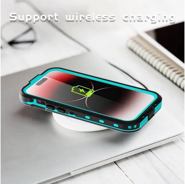 Alt view image 3 of 7 - for iPhone 15 Pro 6.1 inch Waterproof Case Magnetic, [Compatible with MagSafe][with Screen Protector][IP68 Underwater][15FT Military Dropproof][Dustproof] Phone Cover for iPhone 15 Pro 6.1" Red