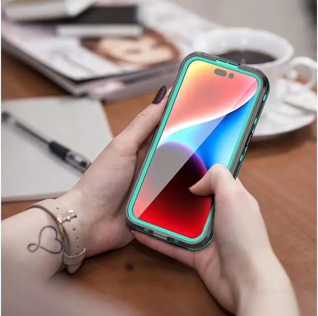 Alt view image 7 of 7 - BONAEVER for iPhone 15 Pro Max 6.7 inch Waterproof Case Magnetic [Compatible with MagSafe][with Screen Protector][IP68 Underwater][Du Standproof] Phone Cover for iPhone 15 Pro Max 6.7" Red