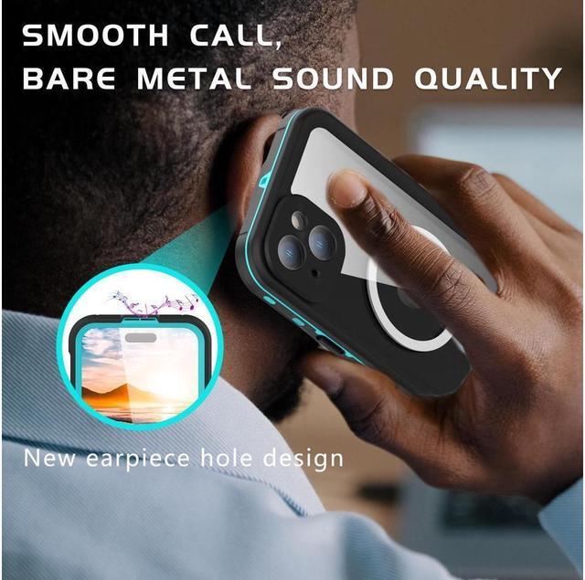 Alt view image 3 of 7 - for iPhone 15 Plus 6.7 inch Waterproof Case Magnetic, [Compatible with MagSafe][with Screen Protector][IP68 Underwater][15FT Military Dropproof][Dustproof] Phone Cover for iPhone 15 Plus 6.7" Red