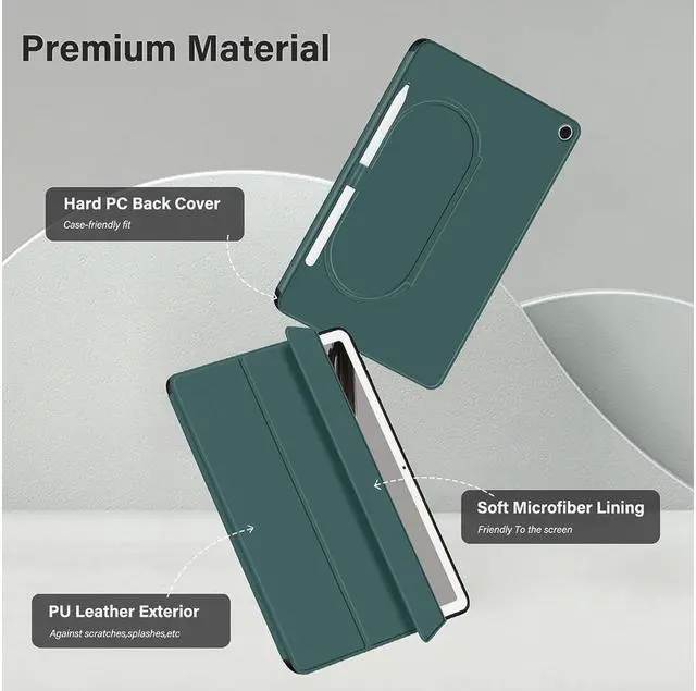 Alt view image 4 of 7 - BONAEVER for Google Pixel 2023 Case 11 inch Ultra Slim PU Leather TPU Back Shell Foldable Stand and Drop-Shockproof Case Cover Google Pixel Compatible with Charging Speaker