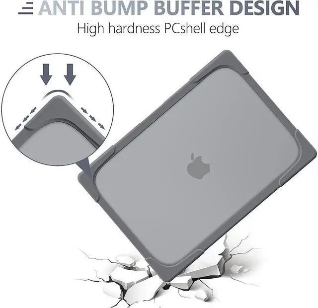 Alt view image 5 of 7 - BONAEVER For MacBook Pro 13 Case 2019 2018 2017 2016 Release A2159 A1989 A1706 A1708 Plastic Hard Shell Shockproof Cover with Fold Stand and & Keyboard Cover