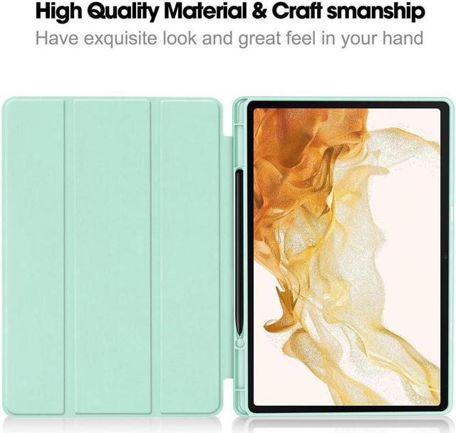 Alt view image 4 of 7 - BONAEVER Case for Samsung Galaxy Tab S9 11 inch 2023 SM-X710 SM-X716B SM-X718U Folio Slim Stand Cover Protective Cover with with Pencil Holder Stylus Pen