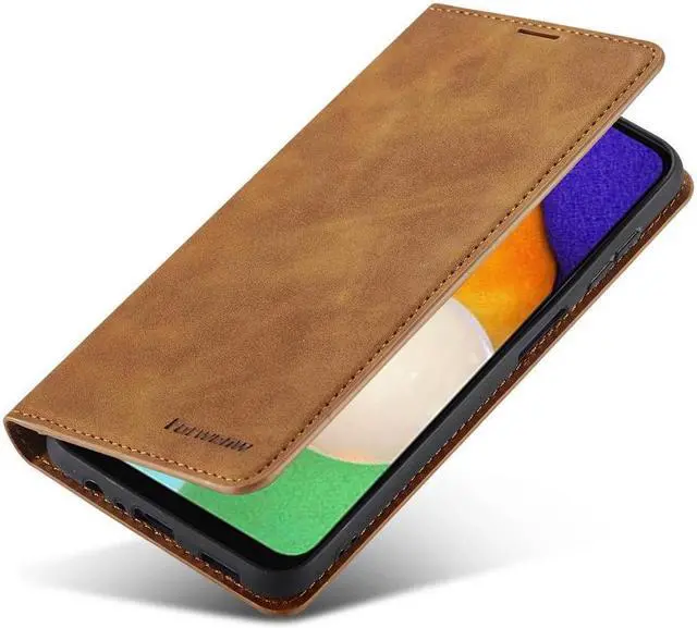 Alt view image 6 of 7 - BONAEVER For Samsung Galaxy A24 4G Wallet Case Shockproof Protective Flip Cover Folio Leather Cell Phone Cover with Credit Card Holder for Galaxy A24 4G