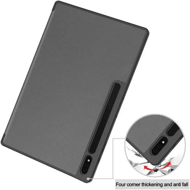 Alt view image 4 of 7 - BONAEVER Protective Case for Samsung Galaxy Tab S10 Ultra 2024/ S9 Ultra 2023/ S8 Ultra 2022 14.6 Inch Folio Slim Stand Cover with with Pencil Holder Stylus Pen