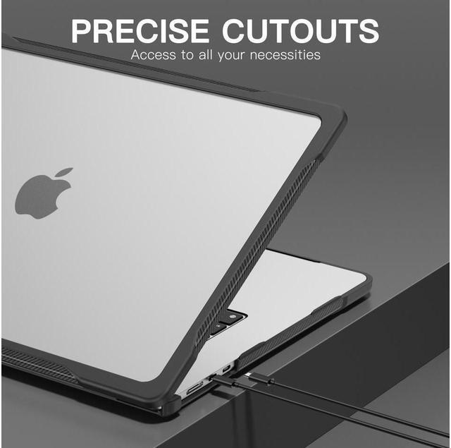 Alt view image 5 of 7 - BONAEVER For Macbook Air 15 inch Case 2025 2024 2023 A3241 M4 A3114 M3 A2941 M2 with Liquid Retina Display Touch ID Rugged Hard Shockproof Cover with Stand and Keyboard Skin Type C Adapter