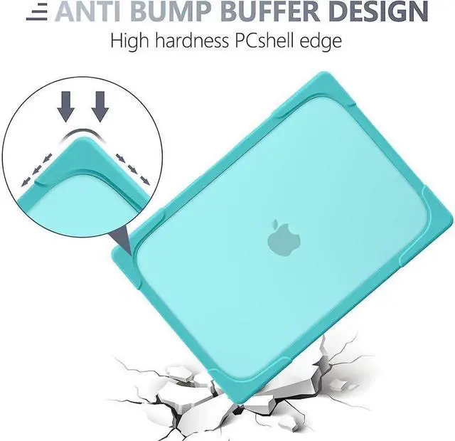 Alt view image 3 of 7 - BONAEVER For MacBook Pro 13 inch Case 2022 2020 Release Model A2338 M2 M1 A2289 A2251 Plastic Hard Shell Shockproof Cover with Fold Stand and & Keyboard Cover