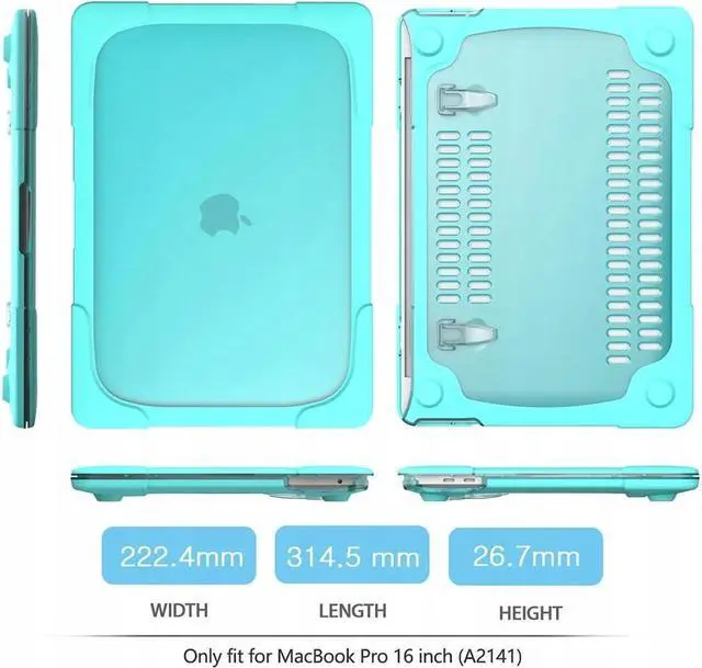 Alt view image 7 of 7 - BONAEVER For MacBook Pro 13 inch Case 2022 2020 Release Model A2338 M2 M1 A2289 A2251 Plastic Hard Shell Shockproof Cover with Fold Stand and & Keyboard Cover