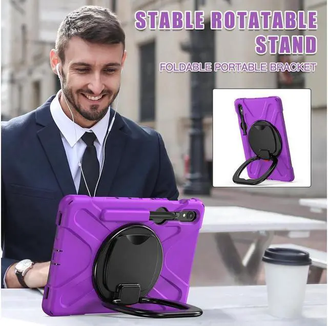 Alt view image 4 of 7 - BONAEVER Case for Samsung Galaxy Tab S10 Lite 10.9 2025/S10 FE 10.9" 2025/S9 FE 10.9 Inch/ S9 11 Inch 2023/S8 11 inch 2022/S7 2020 11" with Pen Holder Shockproof =Cover with Hand/Shoulder Strap Stand