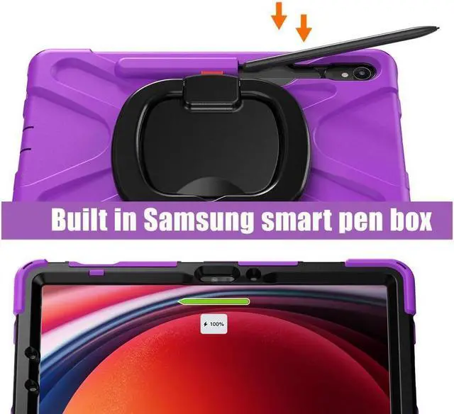 Alt view image 6 of 7 - BONAEVER Case for Samsung Galaxy Tab S10 Lite 10.9 2025/S10 FE 10.9" 2025/S9 FE 10.9 Inch/ S9 11 Inch 2023/S8 11 inch 2022/S7 2020 11" with Pen Holder Shockproof =Cover with Hand/Shoulder Strap Stand