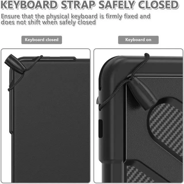 Alt view image 7 of 7 - BONAEVER Protective Case for Samsung Galaxy Tab S8 Ultra 14.6 inch SM-X900 SM-X906 Shockproof Cover with Stand and & Shoulder Strap Pen Holder