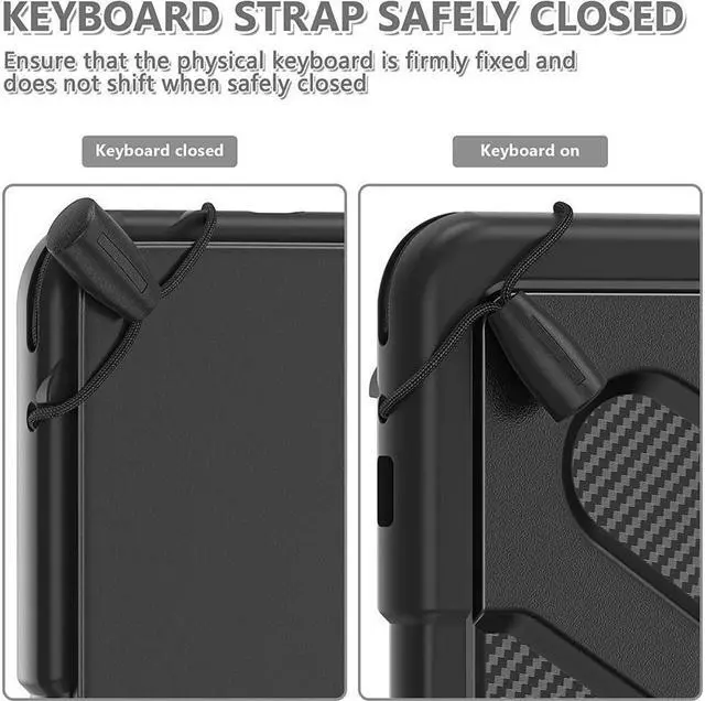 Alt view image 2 of 6 - BONAEVER For Samsung Galaxy Tab S8 Ultra 14.6 inch Case SM-X900 SM-X906 Shockproof Cover Rugged Case with Stand and & Shoulder Strap Pen Holder Black