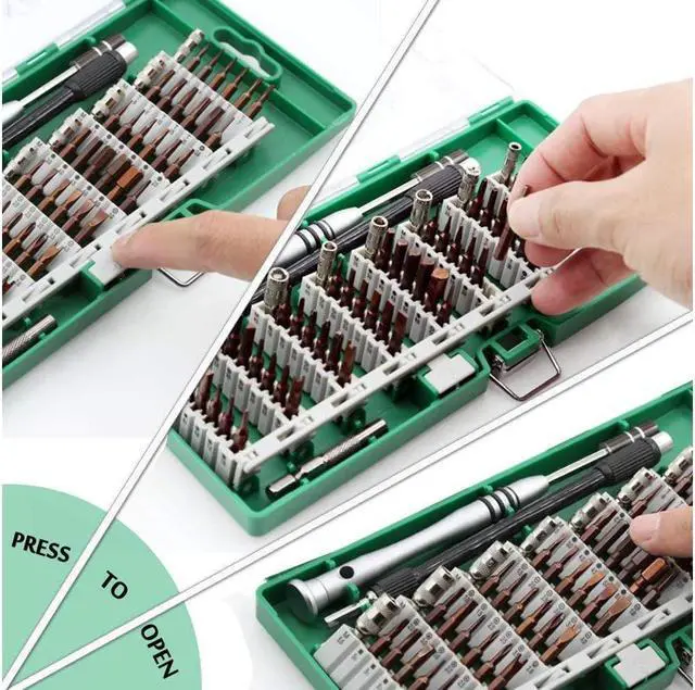 Alt view image 7 of 7 - BONAEVER Precision Screwdriver Set 60 in 1 Magnetic Driver Kit with 56 Mini Multi Bit Sets Professional Repair Tool Kit for Iphone Ipad Macbook PC Laptop PS4 Xbox Watches Smartphones