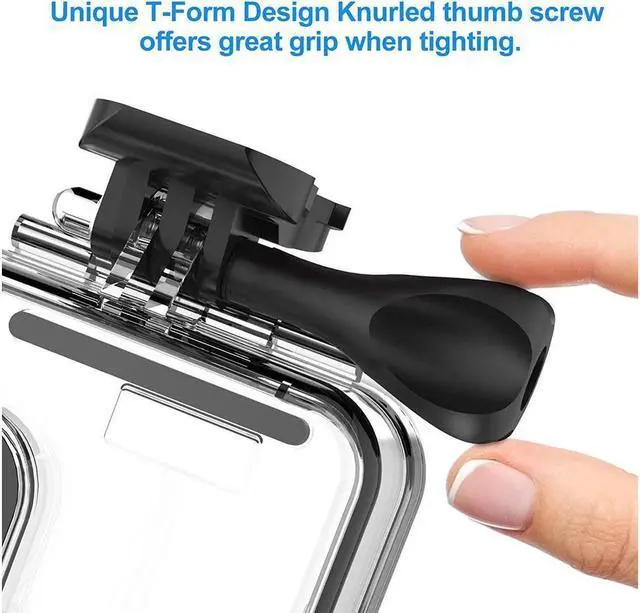 Alt view image 5 of 6 - BONAEVER Waterproof Case for GoPro Hero 12 / Hero 11 / Hero 10 / Hero 9 Black 60M/196FT Underwater Protective Dive Housing Shell with Bracket Mount Accessories for Go Pro Hero 12/11/10/9 Action Camera