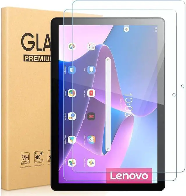 Main image of BONAEVER [2-Pack] Screen Protector for Lenovo Tab M10 10.1 inch 2019/2018 Model TB-X605F/TB-X605L/TB-X505F/TB-X505L Tempered Glass Screen Protector Film S Pen Compatible Anti-Fingerprint Anti-Scratch