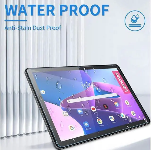 Alt view image 4 of 7 - BONAEVER [2-Pack] Screen Protector for Lenovo Tab M10 10.1 inch 2019/2018 Model TB-X605F/TB-X605L/TB-X505F/TB-X505L Tempered Glass Screen Protector Film S Pen Compatible Anti-Fingerprint Anti-Scratch
