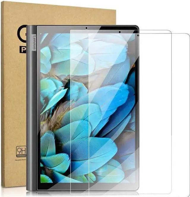 Main image of BONAEVER [2-Pack] Screen Protector for Lenovo Yoga Smart Tab YT-X705 / Lenovo Yoga Tab 5 10.1 Inch 2019 YT-X705F Tempered Glass Screen Protector Film S Pen Compatible Anti-Fingerprint Anti-Scratch