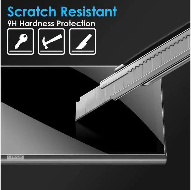 Alt view image 3 of 7 - BONAEVER [2-Pack] Screen Protector for Lenovo Yoga Smart Tab YT-X705 / Lenovo Yoga Tab 5 10.1 Inch 2019 YT-X705F Tempered Glass Screen Protector Film S Pen Compatible Anti-Fingerprint Anti-Scratch