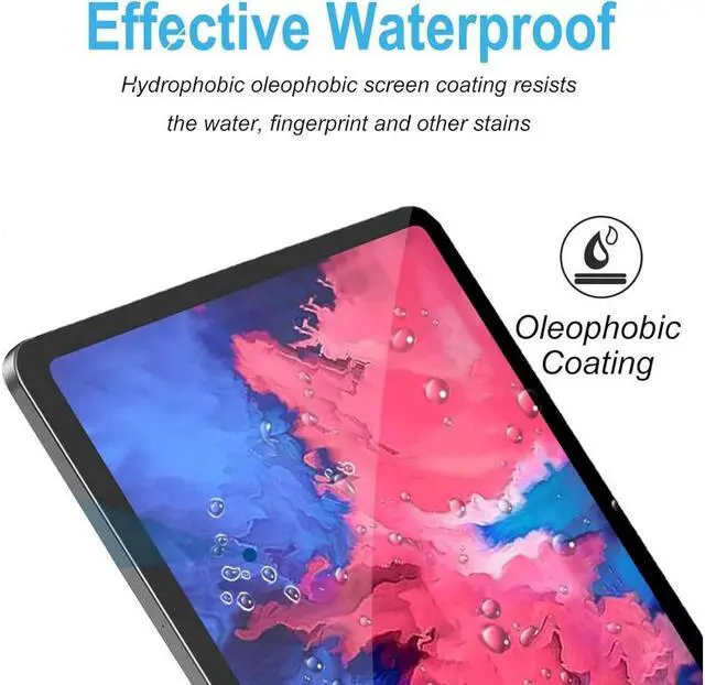 Alt view image 7 of 7 - [2-Pack] Screen Protector for Lenovo Tab P11 Plus 2021 (TB-J616F / TB-J616X) & Tab P11 11 inch 2020 (TB-J606F TB-J606X) Tempered Glass Screen Protector Film, S Pen Compatible, Anti-Fingerprint