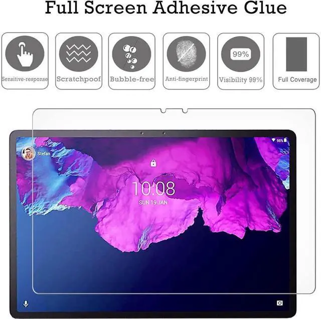 Alt view image 2 of 7 - [2-Pack] Screen Protector for Lenovo Tab P11 Pro 11.5 inch 2020 TB-J706F / TB-J706L Tempered Glass Screen Protector Film, S Pen Compatible, Anti-Fingerprint, Anti-Scratch