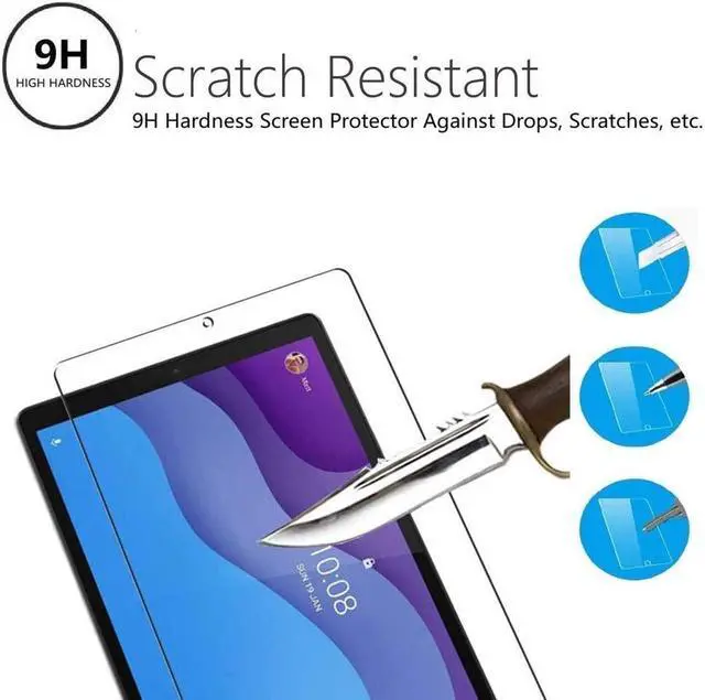 Alt view image 4 of 7 - [2-Pack] Screen Protector for Lenovo Tab M10 HD Case 2nd Gen 10.1 Inch 2020 TB-X306 TB-X306F TB-X306X Tempered Glass Screen Protector Film, S Pen Compatible, Anti-Fingerprint, Anti-Scratch