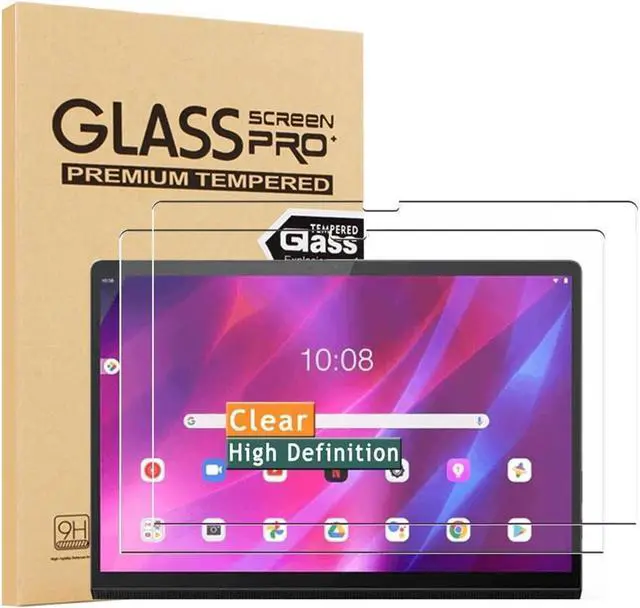 Main image of BONAEVER [2-Pack] Screen Protector for Lenovo Yoga Pad Pro 13 Inch 2021 Model YT-K606 YT-K606F Tempered Glass Screen Protector Film S Pen Compatible Anti-Fingerprint Anti-Scratch