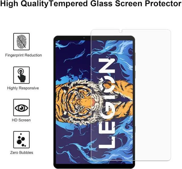 Alt view image 2 of 7 - BONAEVER [2-Pack] Screen Protector for Lenovo Legion Y700 8.8 inch Tempered Glass Screen Protector Film S Pen Compatible Anti-Fingerprint Anti-Scratch