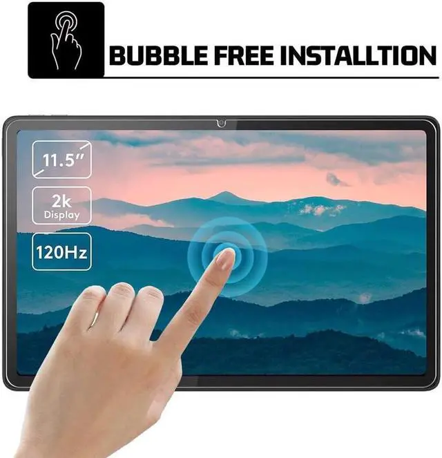 Alt view image 7 of 7 - [2-Pack] Screen Protector for Lenovo Tab P11 2nd Gen/Xiaoxin Pad Plus 11.5 inch 2023, TB-350FU/TB-350XU/TB-350XC Tempered Glass Screen Protector Film, S Pen Compatible, Anti-Fingerprint, Anti-Scratch