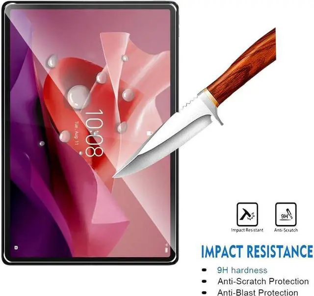 Alt view image 2 of 7 - [2-Pack] Screen Protector for Lenovo Tab P12 / Lenovo Xiaoxin Pad Pro 12.7 inch Tempered Glass Screen Protector Film, S Pen Compatible, Anti-Fingerprint, Anti-Scratch