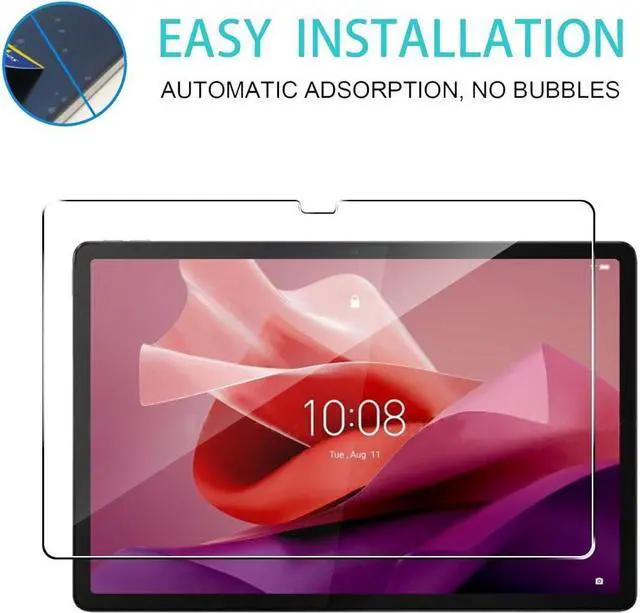 Alt view image 6 of 7 - [2-Pack] Screen Protector for Lenovo Tab P12 / Lenovo Xiaoxin Pad Pro 12.7 inch Tempered Glass Screen Protector Film, S Pen Compatible, Anti-Fingerprint, Anti-Scratch