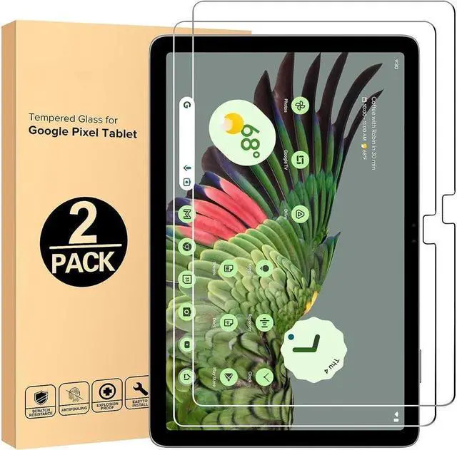 Main image of BONAEVER [2-Pack] Screen Protector for Google Pixel 11 inch 2023 Tempered Glass Screen Protector Film S Pen Compatible Anti-Fingerprint Anti-Scratch