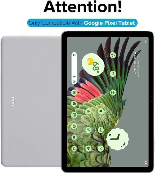 Alt view image 2 of 7 - BONAEVER [2-Pack] Screen Protector for Google Pixel 11 inch 2023 Tempered Glass Screen Protector Film S Pen Compatible Anti-Fingerprint Anti-Scratch