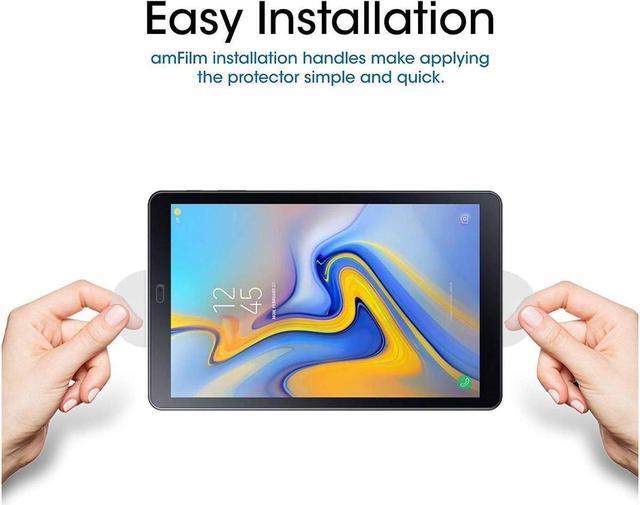 Alt view image 3 of 7 - BONAEVER [2-Pack] Screen Protector for Samsung Galaxy Tab A 10.5 inch 2018 SM-T590/SM-T595/SM-T597 Tempered Glass Screen Protector FilmScratch Resi Standant