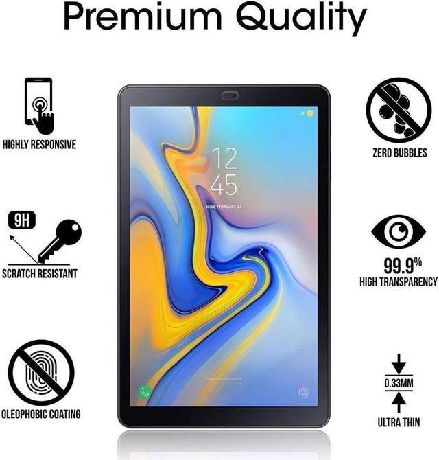 Alt view image 4 of 7 - BONAEVER [2-Pack] Screen Protector for Samsung Galaxy Tab A 10.5 inch 2018 SM-T590/SM-T595/SM-T597 Tempered Glass Screen Protector FilmScratch Resi Standant