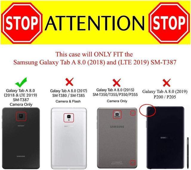 Alt view image 2 of 7 - BONAEVER [2-Pack] Screen Protector for Samsung Galaxy Tab A 8.0 inch 2018 Model SM-T387 Tempered Glass Screen Protector FilmScratch Resi Standant