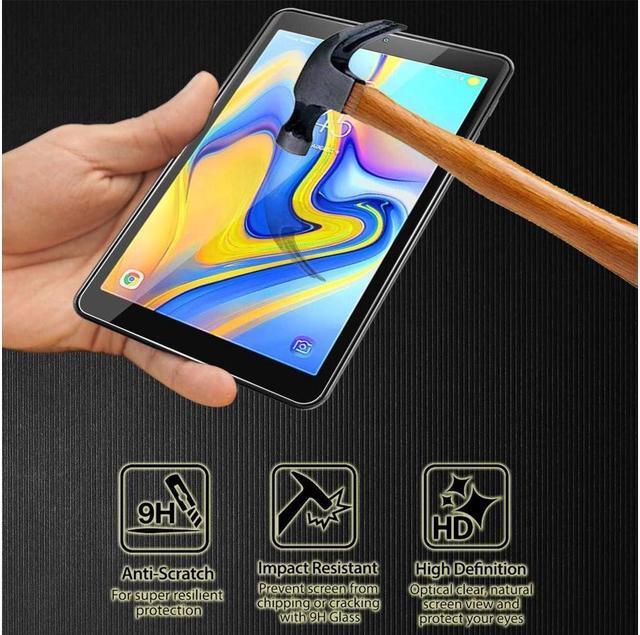 Alt view image 3 of 7 - BONAEVER [2-Pack] Screen Protector for Samsung Galaxy Tab A 8.0 inch 2018 Model SM-T387 Tempered Glass Screen Protector FilmScratch Resi Standant