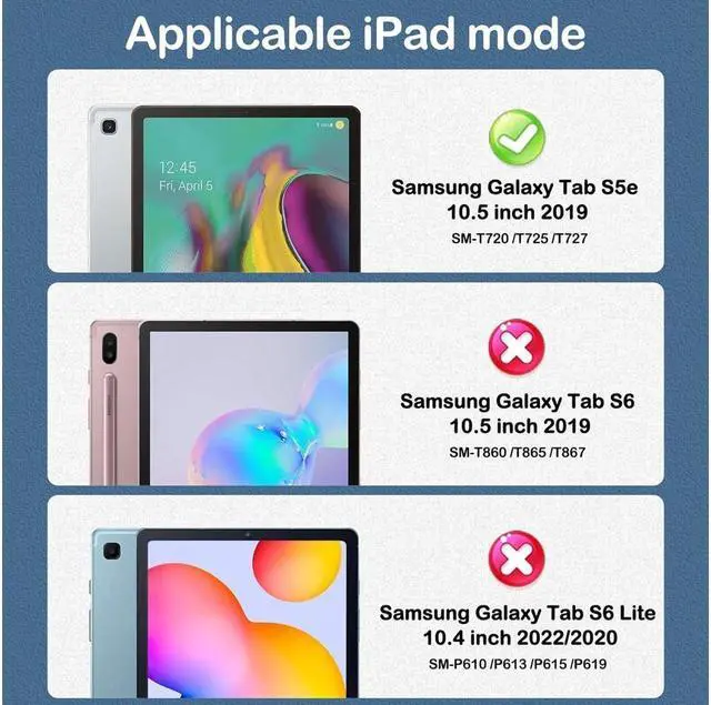 Alt view image 2 of 7 - BONAEVER [2-Pack] Screen Protector for Samsung Galaxy Tab S5e 10.5 inch 2019 SM-T720 SM-T725 SM-T727 Tempered Glass Screen Protector Film S-Pen CompatibleScratch Resi Standant