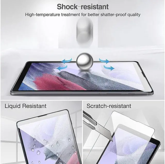 Alt view image 7 of 7 - BONAEVER [2 Pack] Galaxy Tab A7 Lite 8.7 Inch 2021 Screen Protectors SM-T220 T225 T227 Tempered Glass Screen Film Guard for Samsung Galaxy Tab A7 Lite 8.7" 2021 Release SM-T220 SM-T225 SM-T227