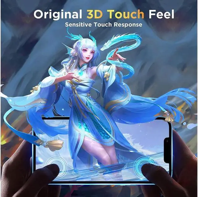 Alt view image 5 of 6 - BONAEVER [3+3 Pack] iPhone 15 6.1 Inch Screen Protector with Camera Lens Protector 9H Shatterproof Tempered Glass Film with Easy In Standallation Frame HD Clear Sensitive Full Coverage