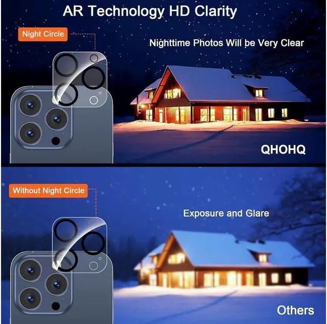 Alt view image 7 of 7 - BONAEVER [3+3 Pack] iPhone 15 Pro Max 6.7 Inch Screen Protector with Camera Lens Protector 9H Shatterproof Tempered Glass Film with Easy In Standallation Frame HD Clear Sensitive Full Coverage