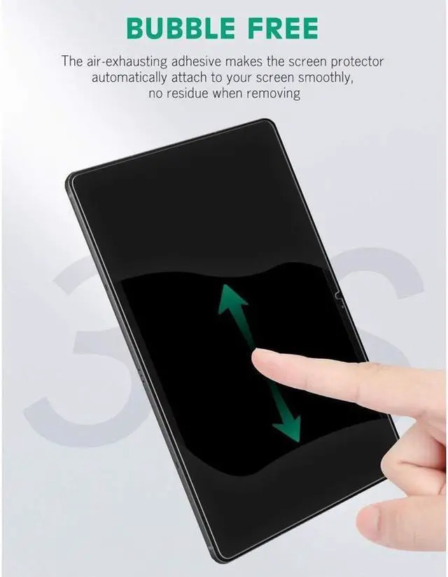 Alt view image 6 of 7 - BONAEVER [2-Pack] Screen Protector for Samsung Galaxy Tab S9 2023 / Tab S8 2022 / Tab S7 2020 11 inch HD Tempered Glass Film Compatible with S Pen Anti-Scratches Case Friendly