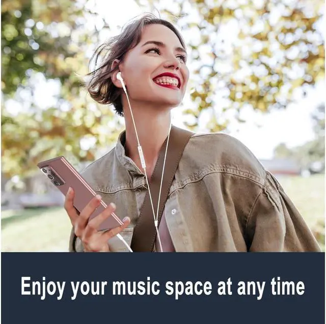 Alt view image 7 of 7 - BONAEVER 2 Pack USB C Headphones / Type C Earbuds Earphones Wired with Microphone & Remote Control Noise Cancelling Headsets for Samsung Galaxy S23/S22/S21/S20 Note 20 Google Pixel 7/6/6a/5/4 More