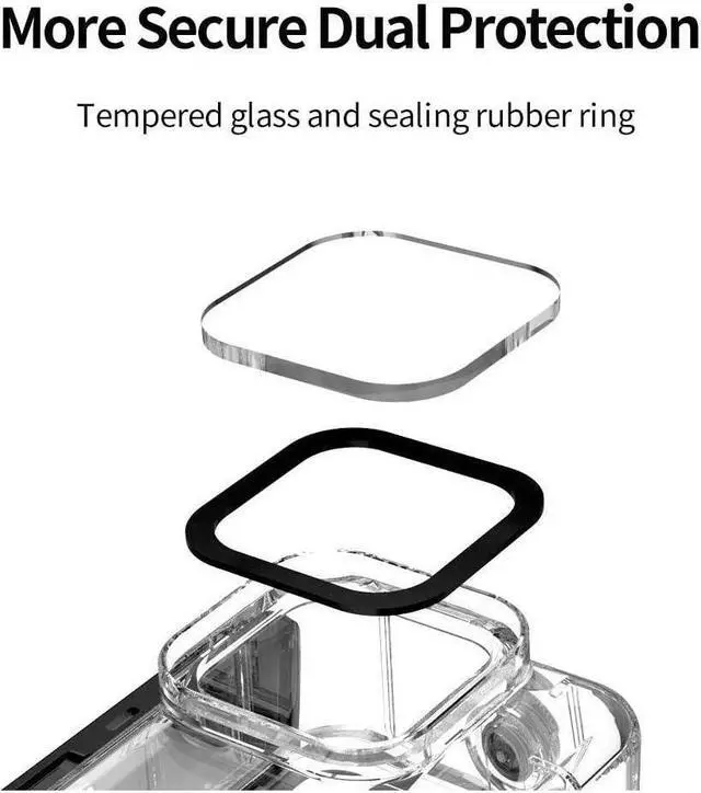 Alt view image 5 of 7 - BONAEVER Waterproof Case for GoPro Hero 12 Hero 11 Hero 10 Hero 9 Black Underwater Dive Case Housing Shell Supports 60M/196FT Deep Diving Scuba Snorkeling with Bracket Screw GoPro Accessories