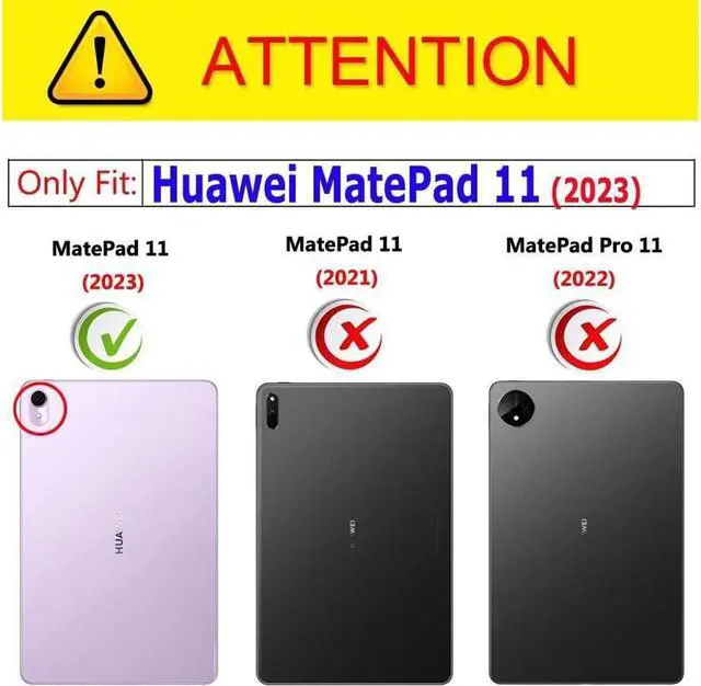 Alt view image 2 of 7 - BONAEVER Touchpad Keyboard Case for Huawei MatePad 11 inch 2023 Smart Folio Cover with Pencil Holder Magnetic Wireless Bluetooth Keyboard