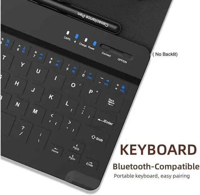 Alt view image 2 of 7 - BONAEVER Wireless Keyboard Case with Mouse Combo for Samsung Galaxy Z Fold 5 Fold 4 Fold 3 Fold 2 Google Pixel Fold Portable Magnetic Bluetooth Keyboard witHandleather Case Capacitive Pen